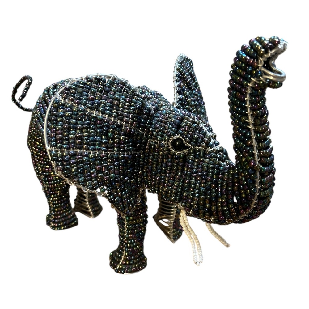 Elephant large wire beaded